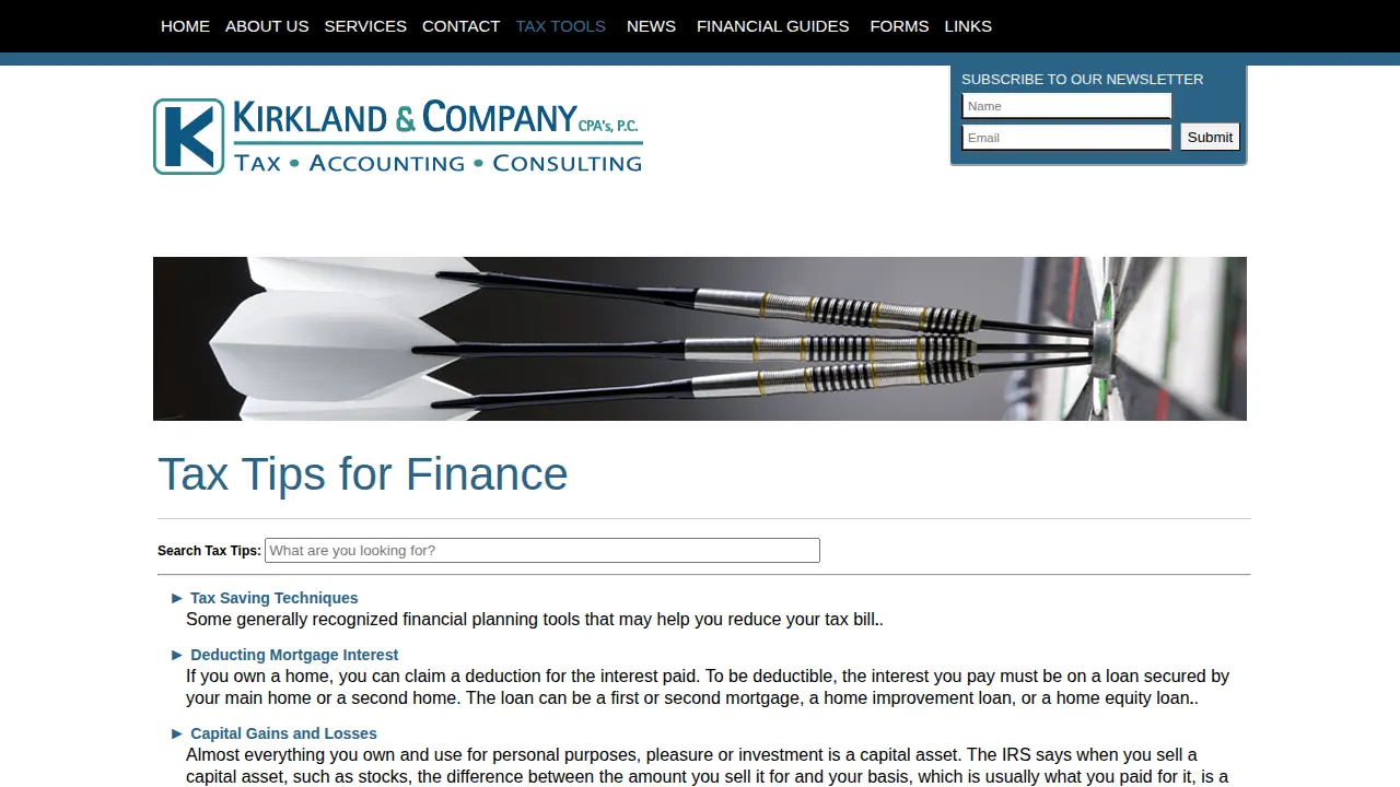 Kirkland & Company, CPA's, P.C. page
