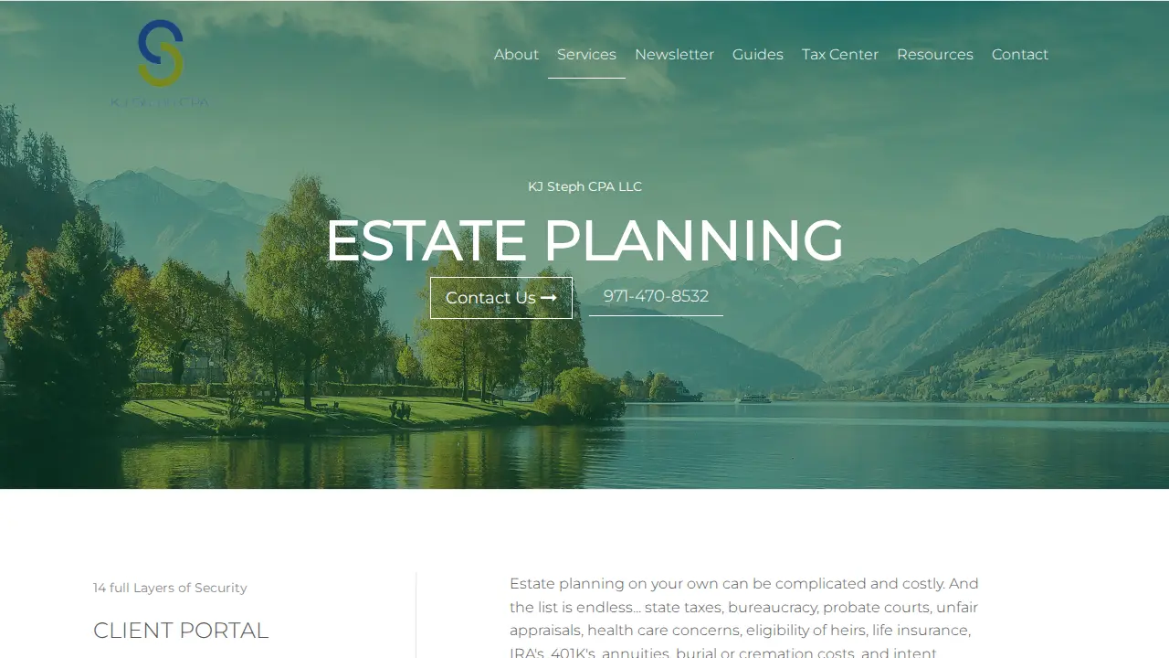 KJ Steph CPA LLC page