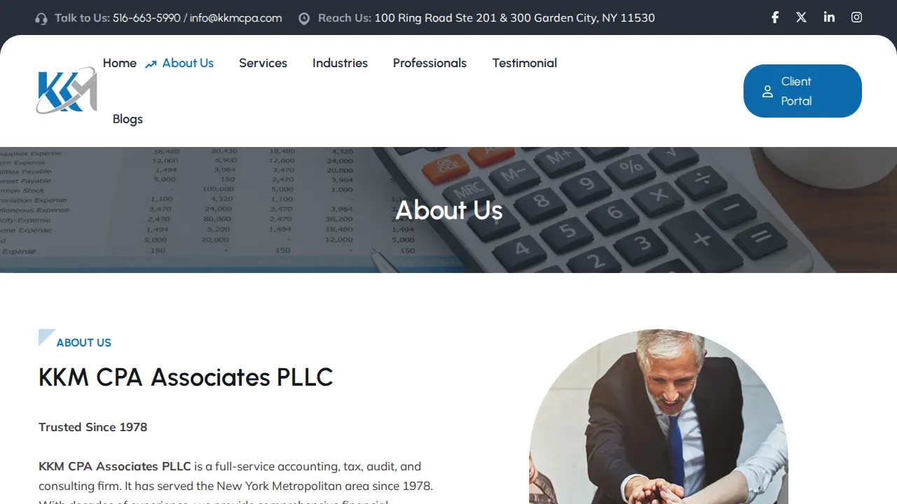 KKM CPA Associates PLLC page