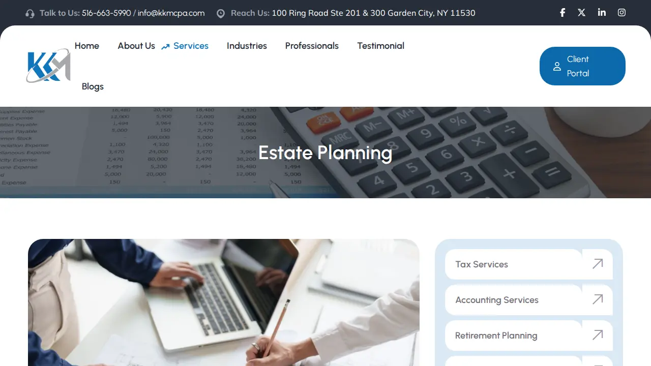 KKM CPA Associates PLLC page