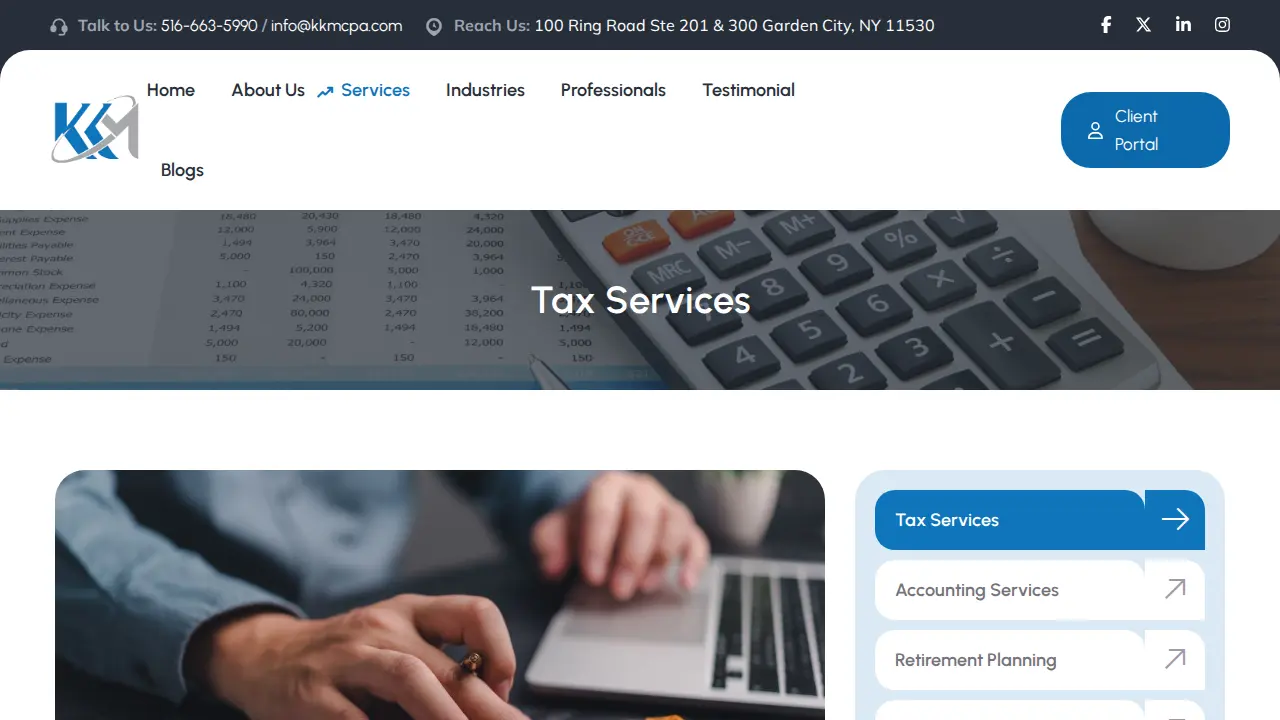 KKM CPA Associates PLLC page