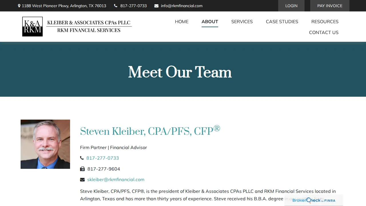Kleiber & Associates, CPAs page