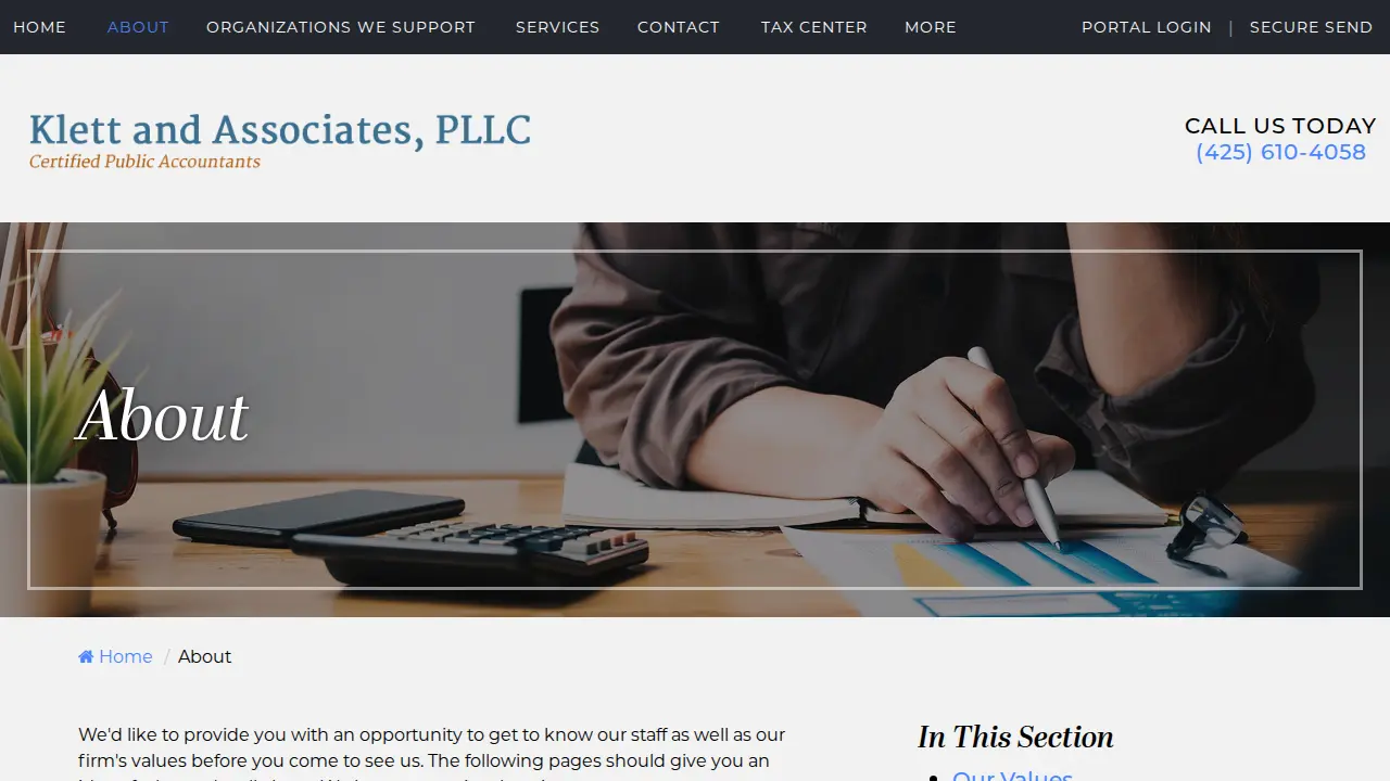 Klett and Associates, PLLC page