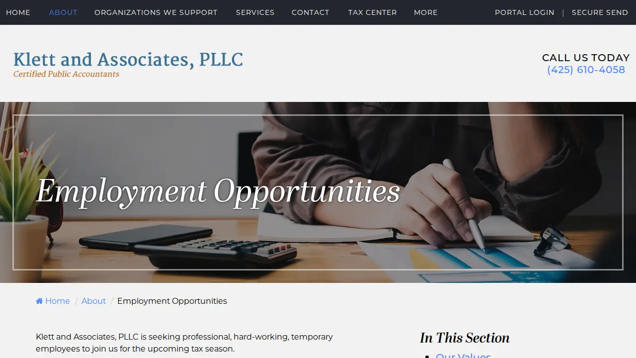 Klett and Associates, PLLC page