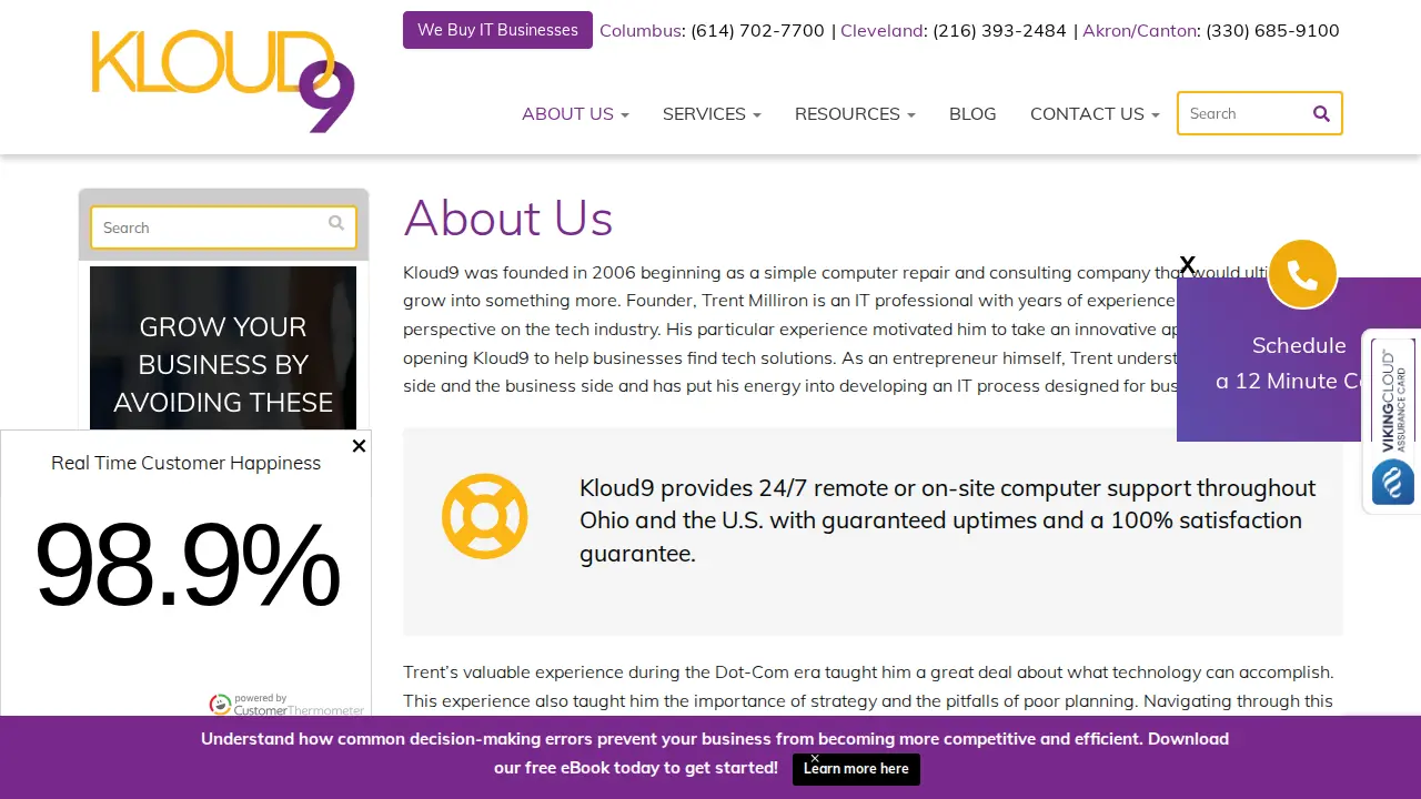 Kloud9 IT-Columbus page