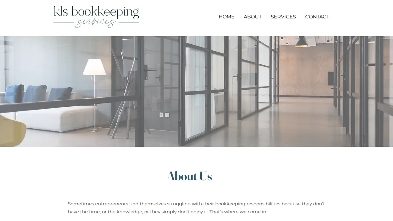 KLS Bookkeeping Services page