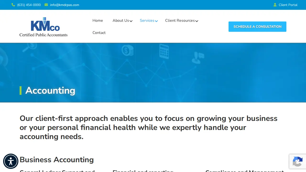 Kweit Mantell & DeLucia CPAs page