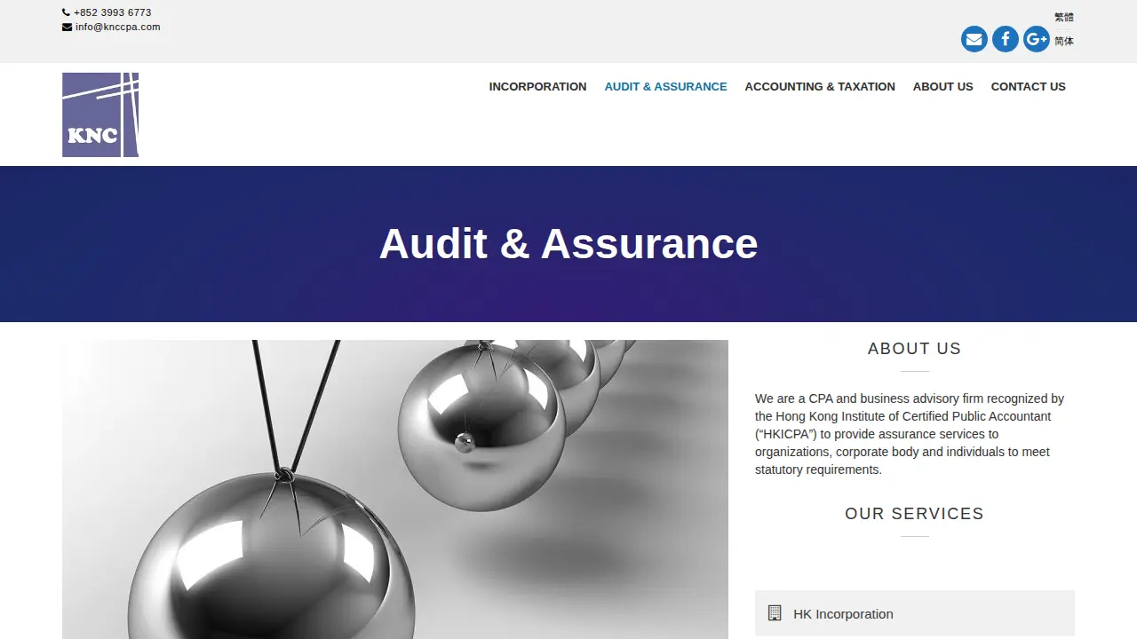 KNC & Company, Certified Public Accountants page