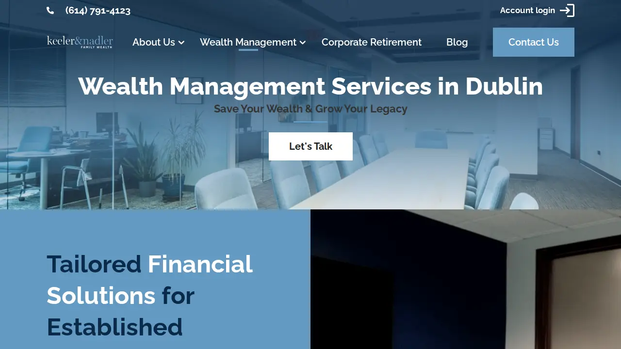 Keeler & Nadler Family Wealth page