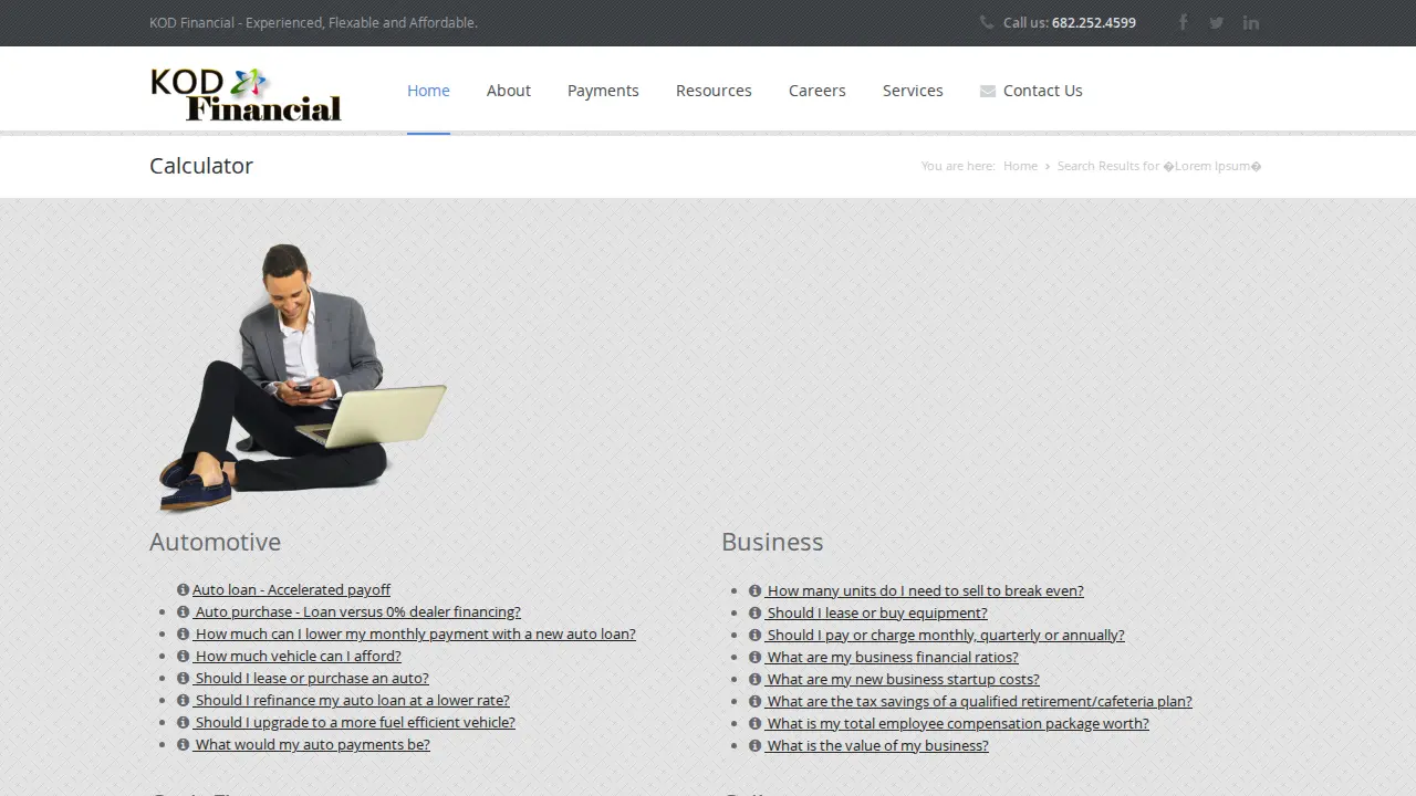 KOD FINANCIAL LLC page