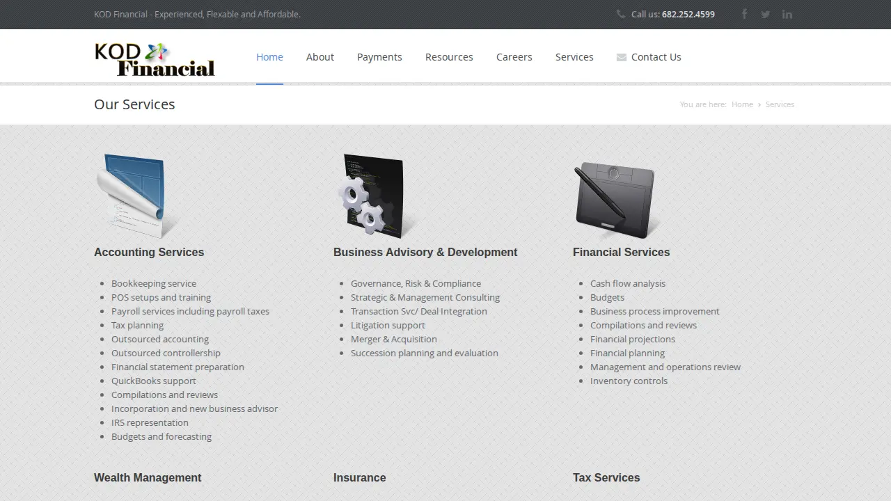 KOD FINANCIAL LLC page