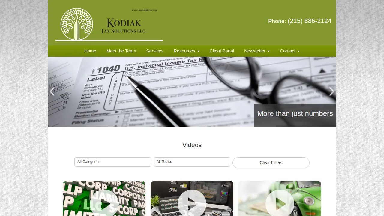 Kodiak Tax Solutions page
