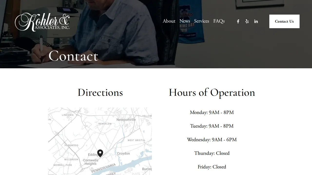 Kohler & Associates, Inc. page