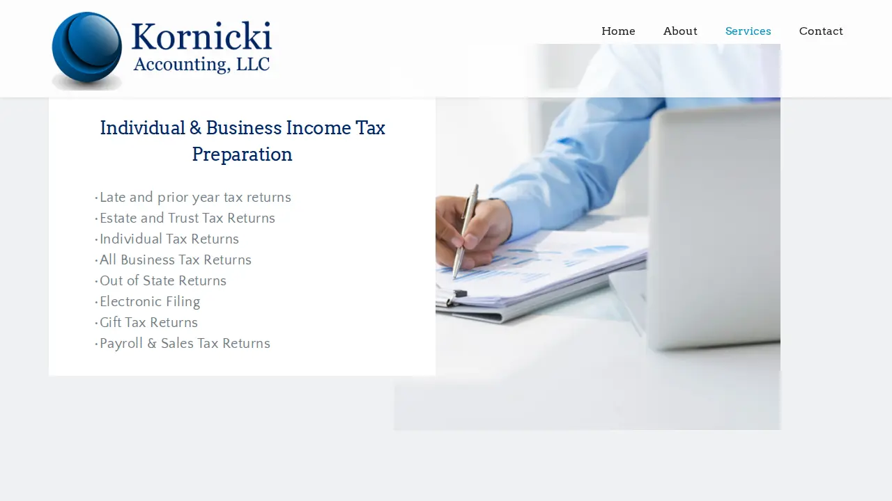 Kornicki Accounting, LLC page