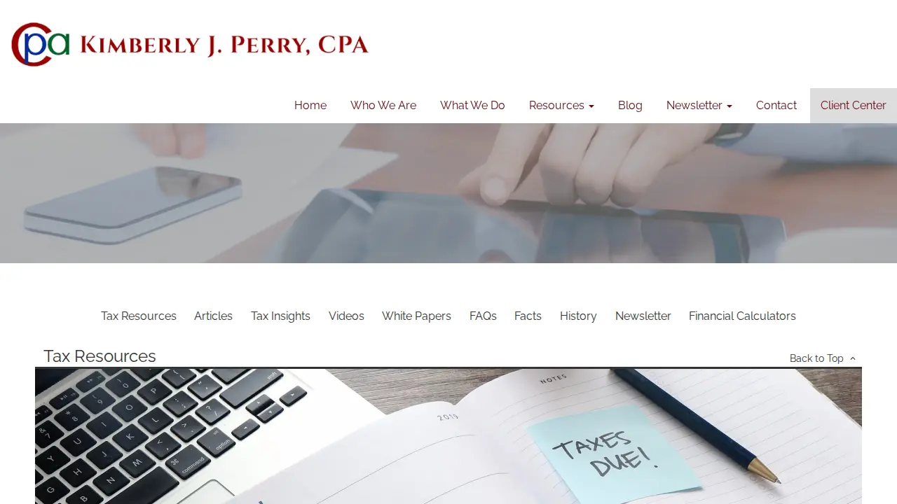 Kimberly Perry CPA page