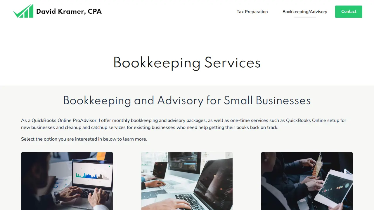David Kramer, CPA page
