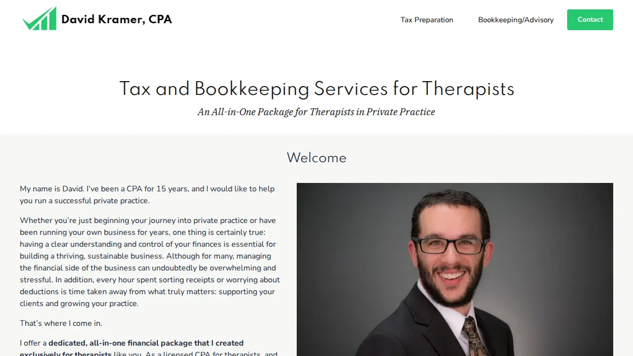 David Kramer, CPA page