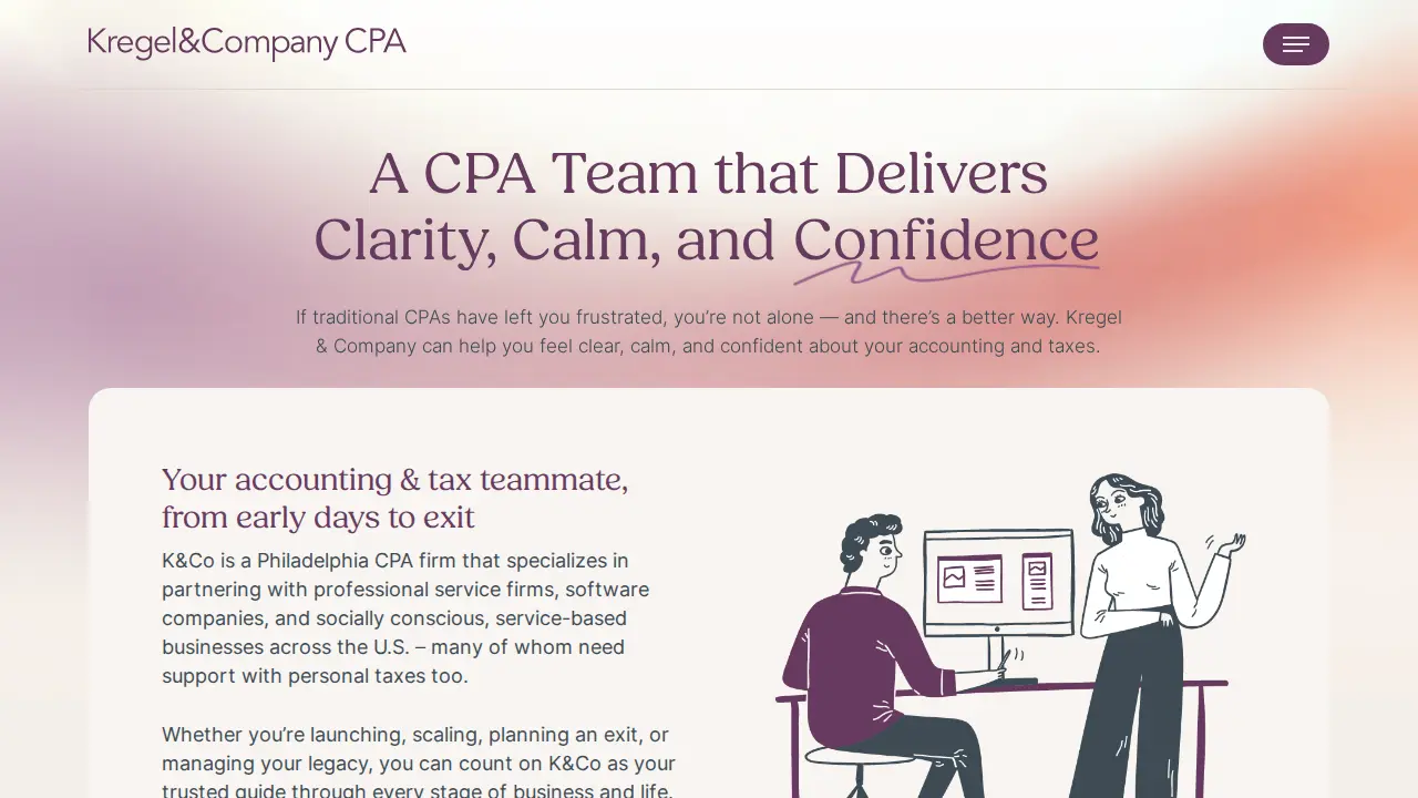Kregel & Company CPA website