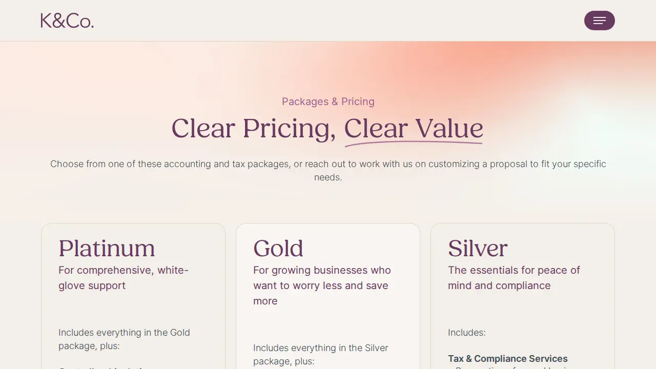 Kregel & Company CPA page