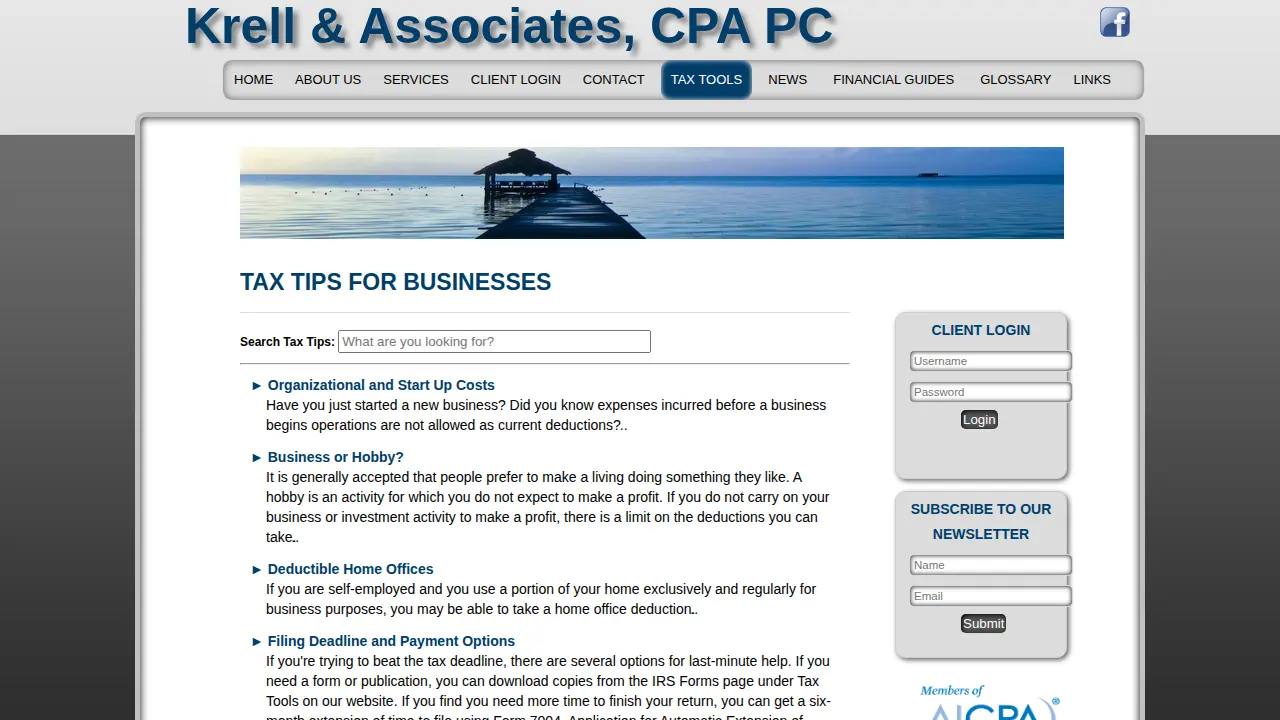 Krell & Associates CPA PC page