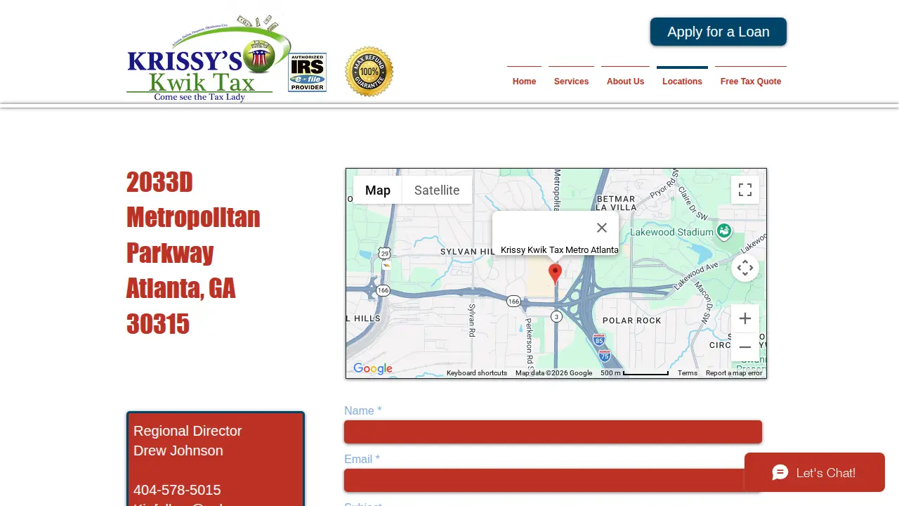 Krissy's Kwik Tax page