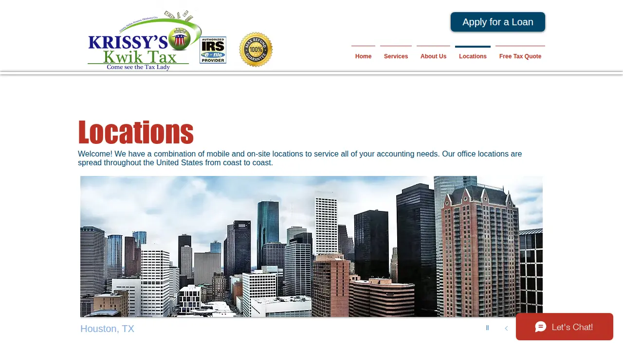 Krissy's Kwik Tax page