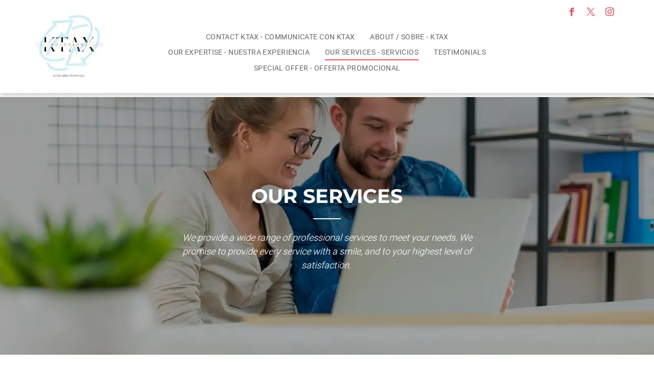 Ktax Solutions LLC page