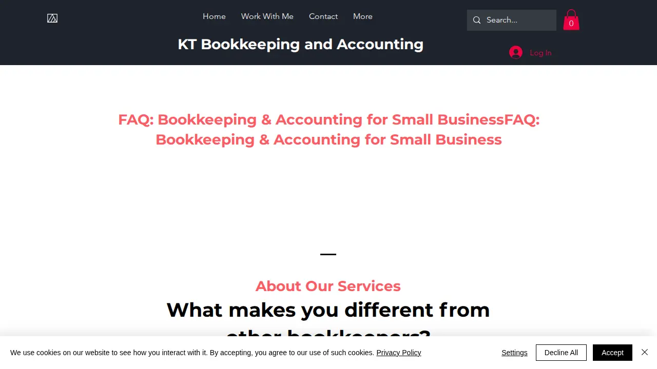 QuickBooks Certified ProAdvisor page