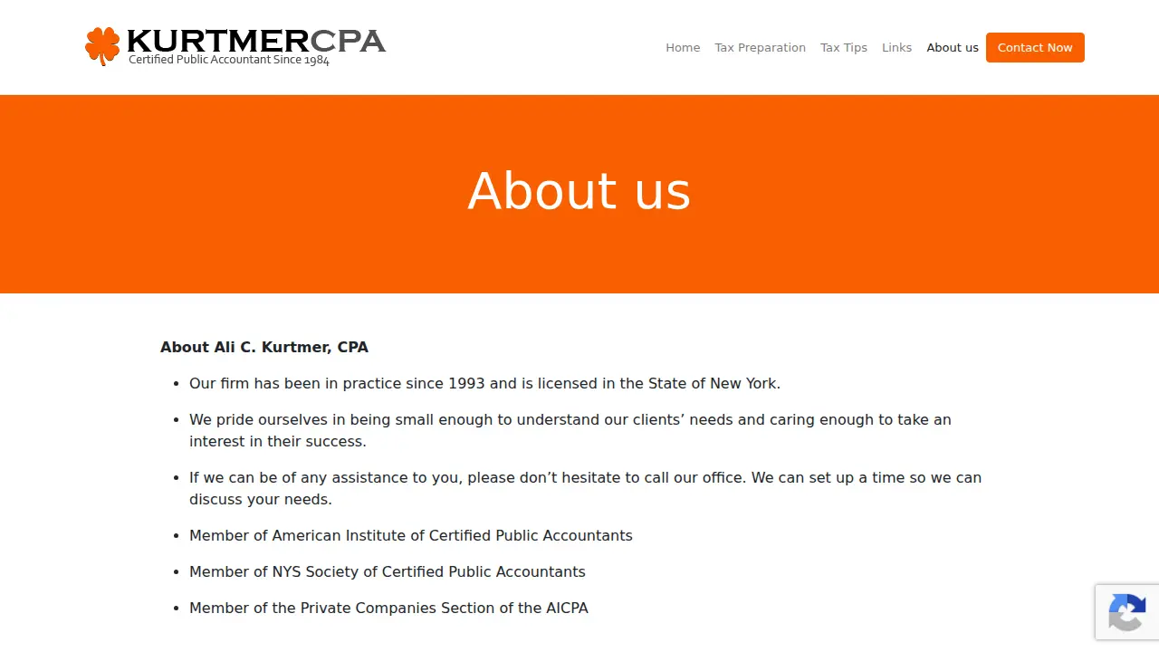 Ali C. Kurtmer, CPA page