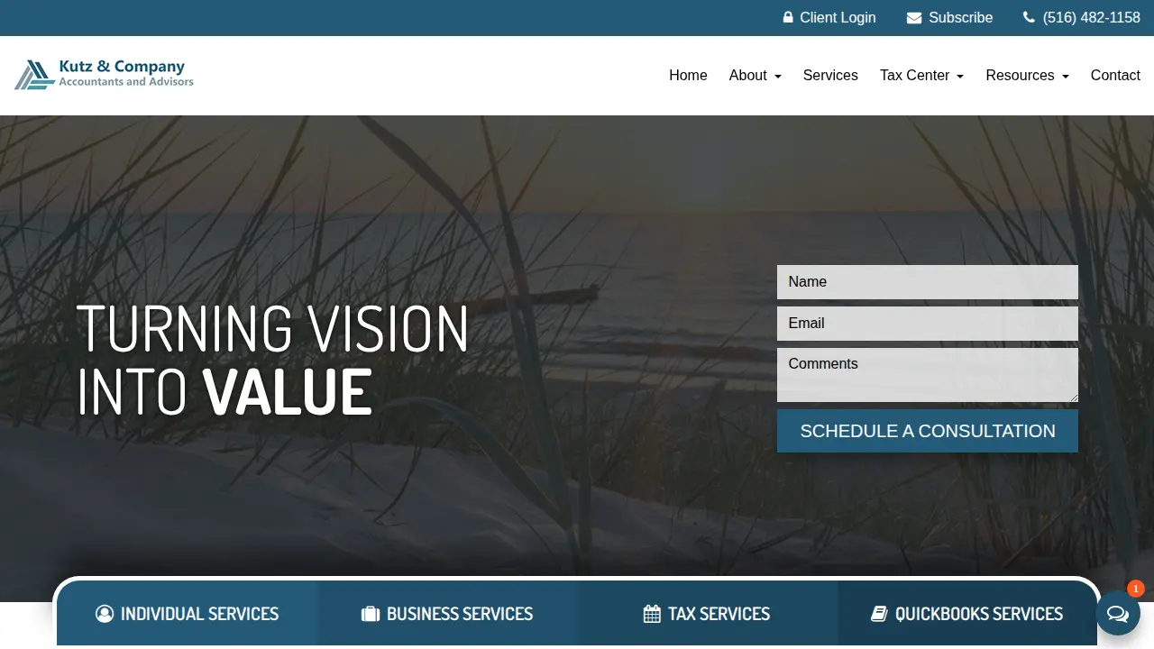 Kutz & Company page