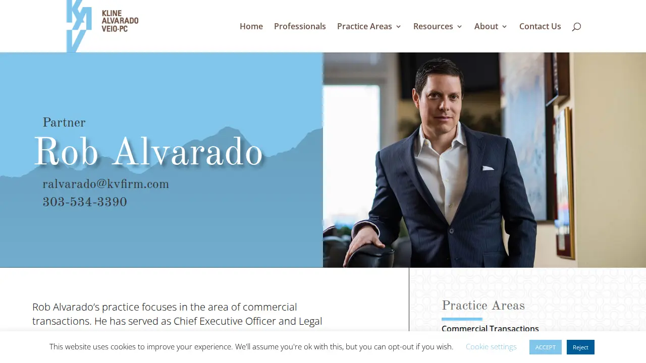 Kline Alvarado Veio, PC page