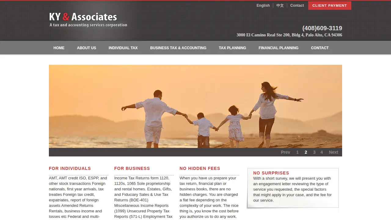 ky & associates cupertino page