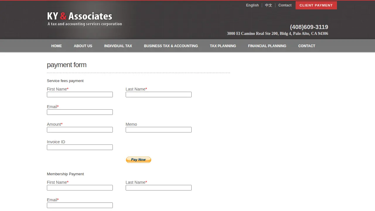ky & associates cupertino page