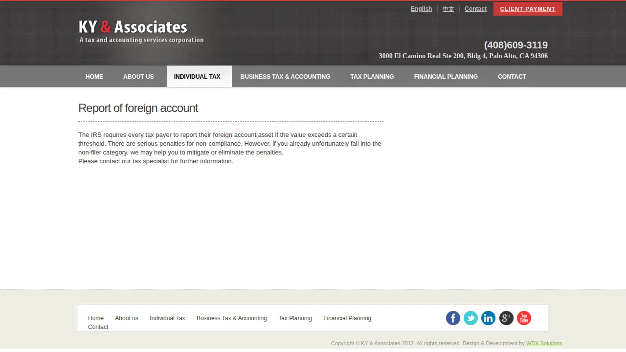 ky & associates cupertino page