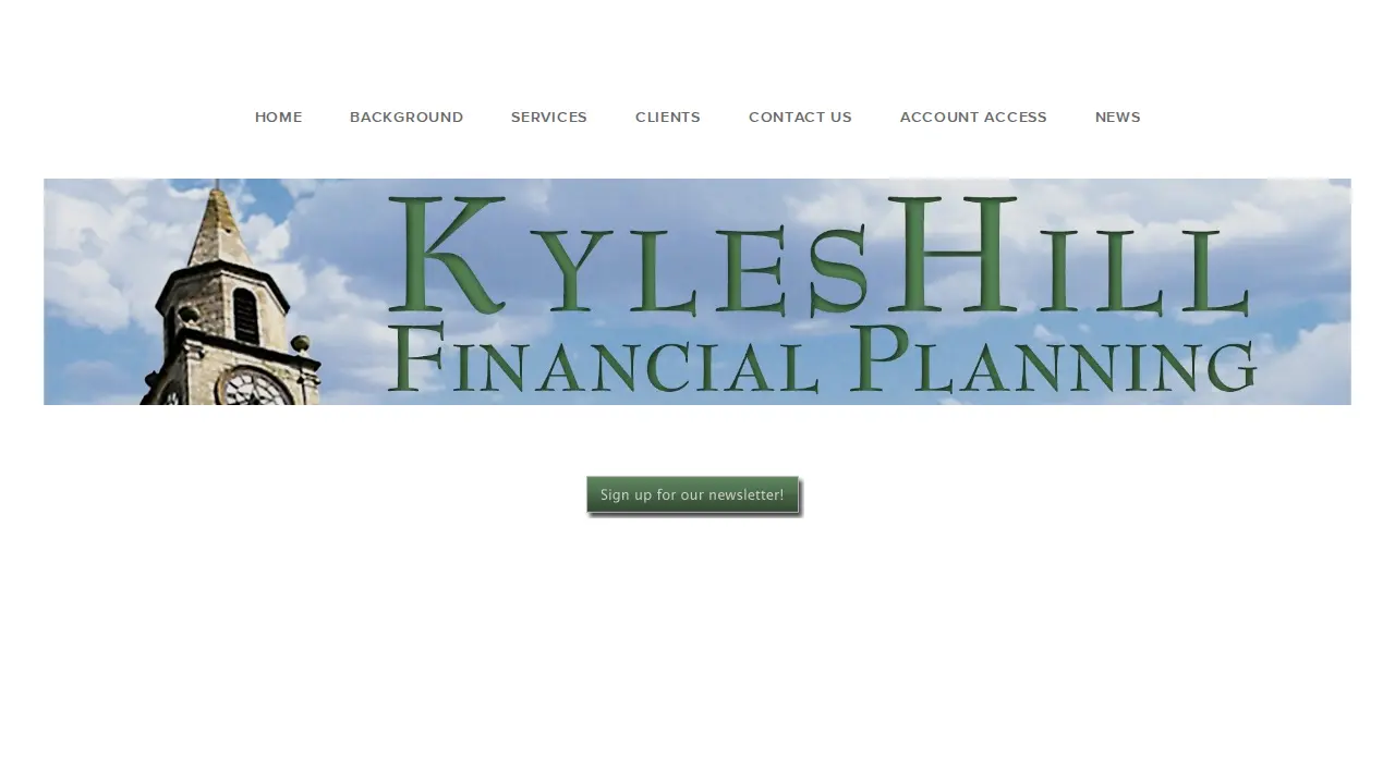 KylesHill Financial Planning page