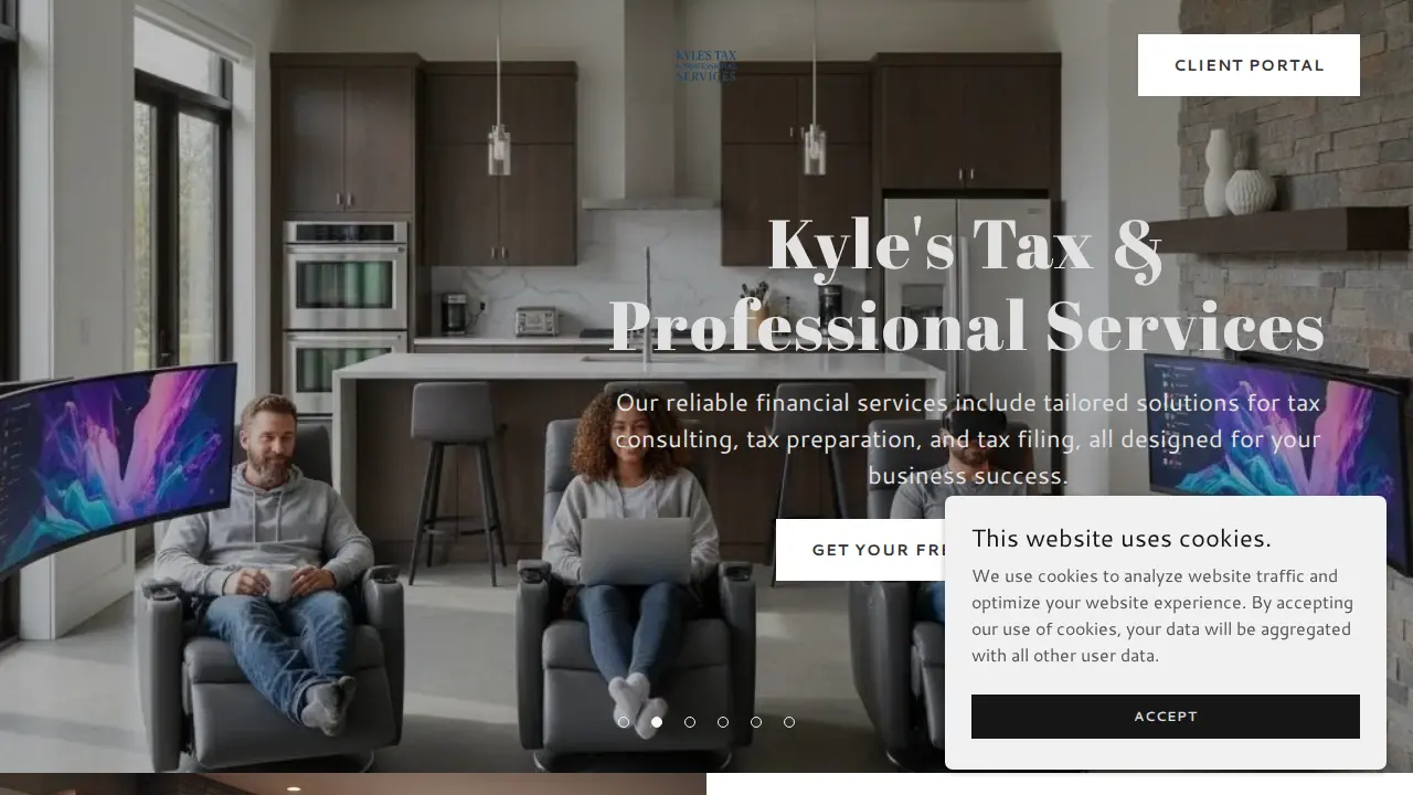 Kyle's Tax & Professional Services website