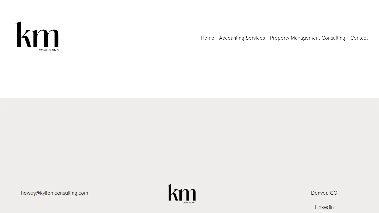 Kylie M Consulting page