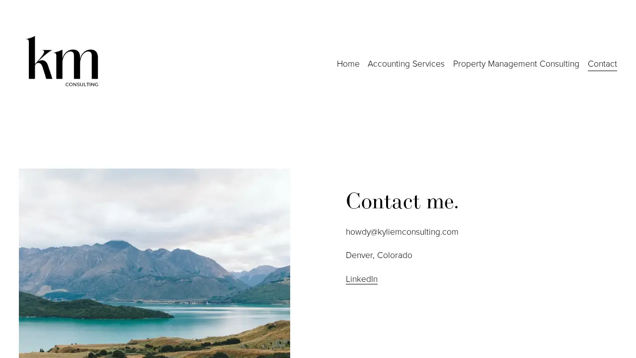Kylie M Consulting page