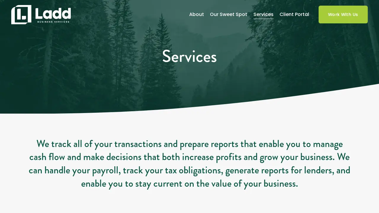 Ladd Business Services page