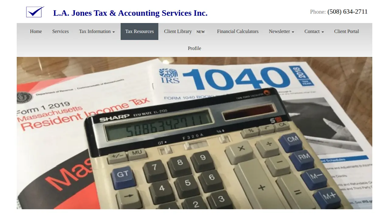 LAJ Tax & Accounting Services page