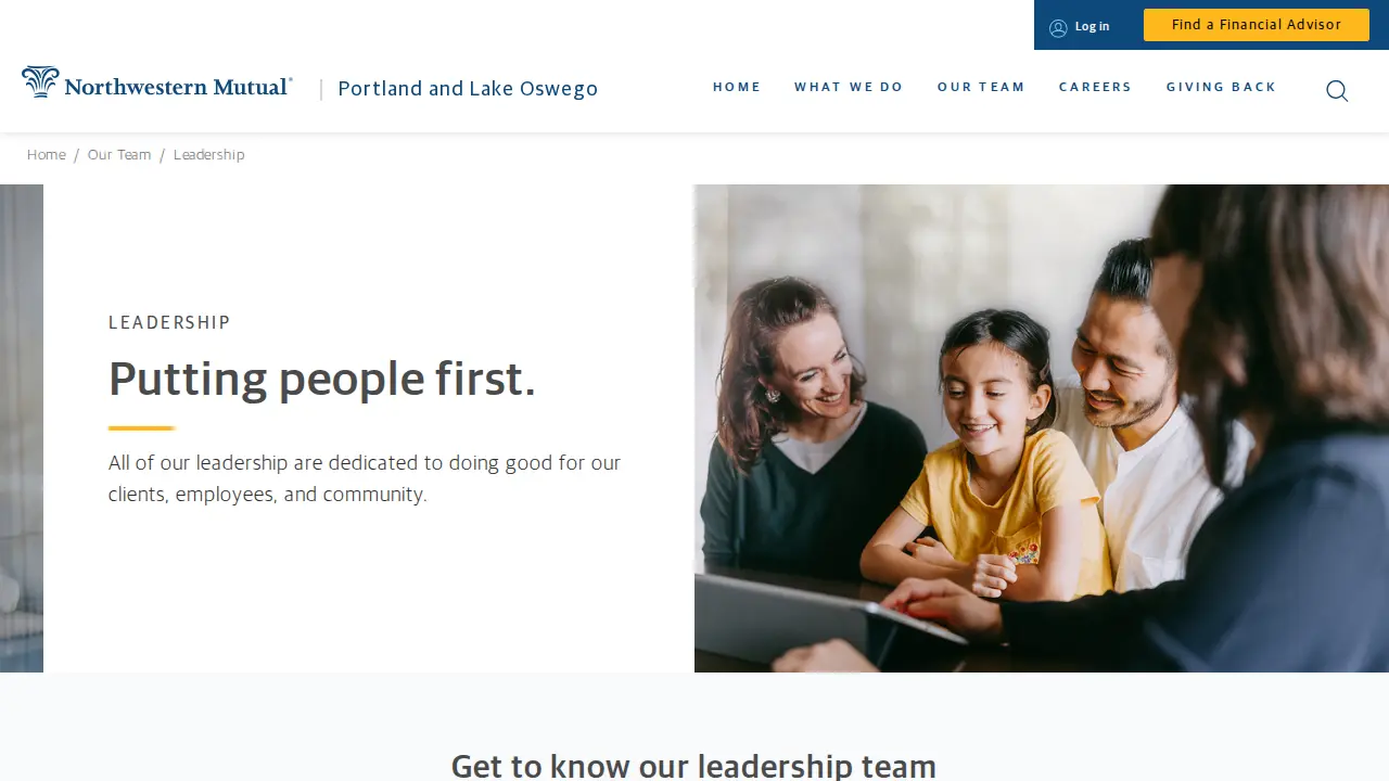 Northwestern Mutual page