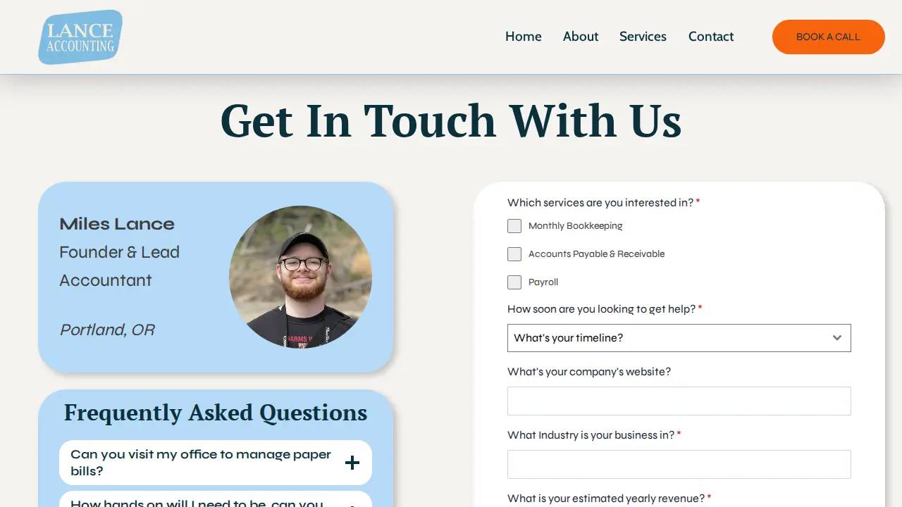 Lance Accounting, LLC page