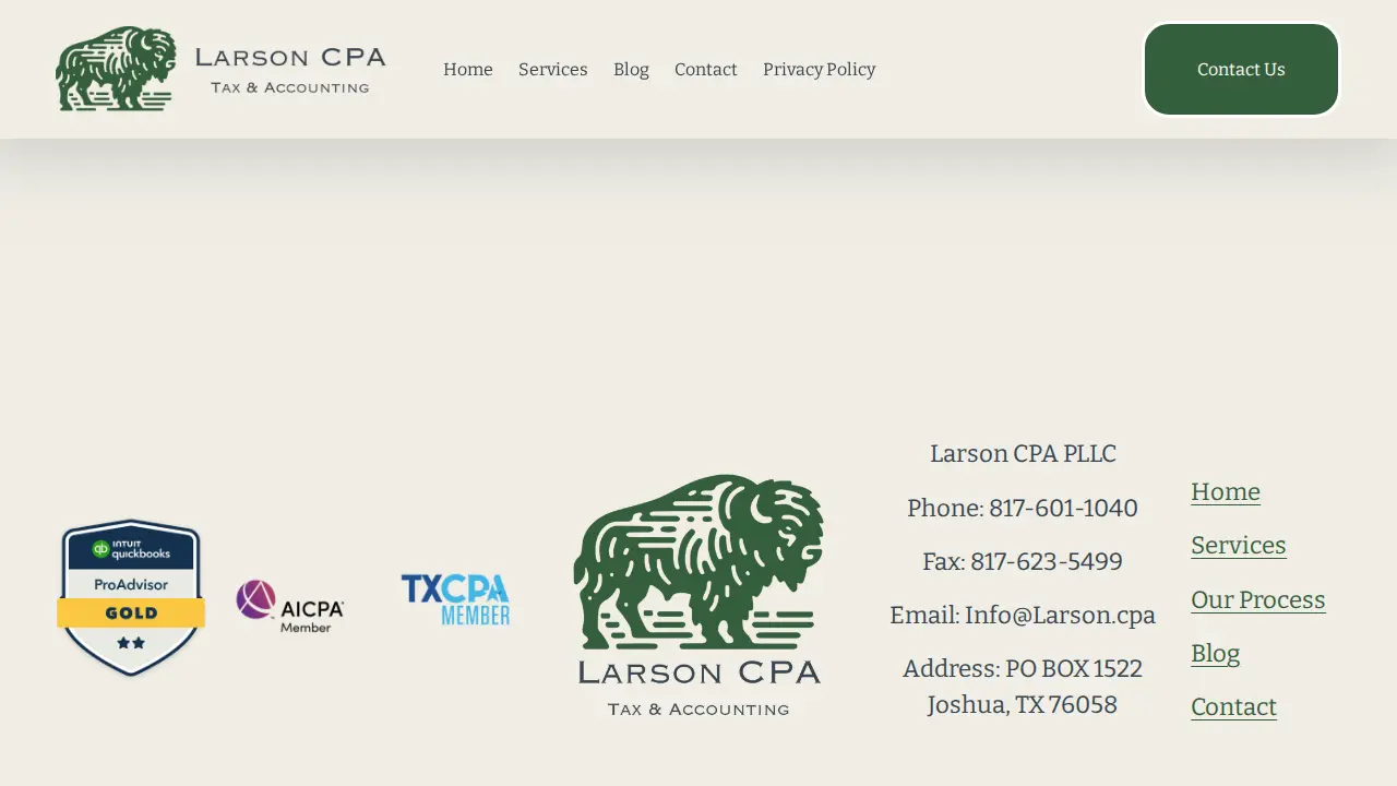 Larson CPA PLLC page