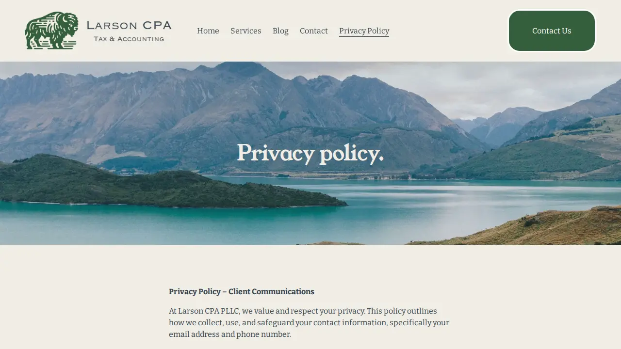 Larson CPA PLLC page
