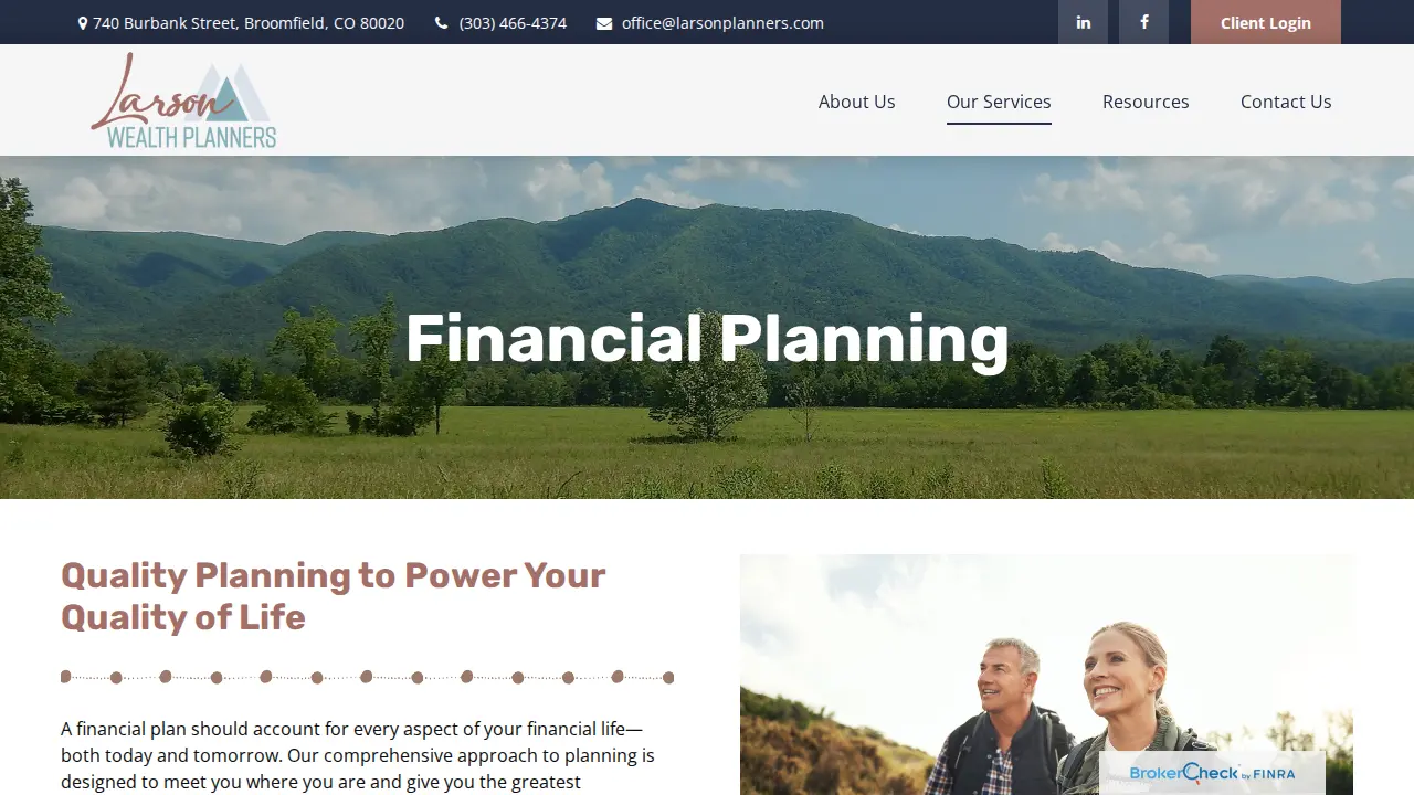 Larson Wealth Planners page
