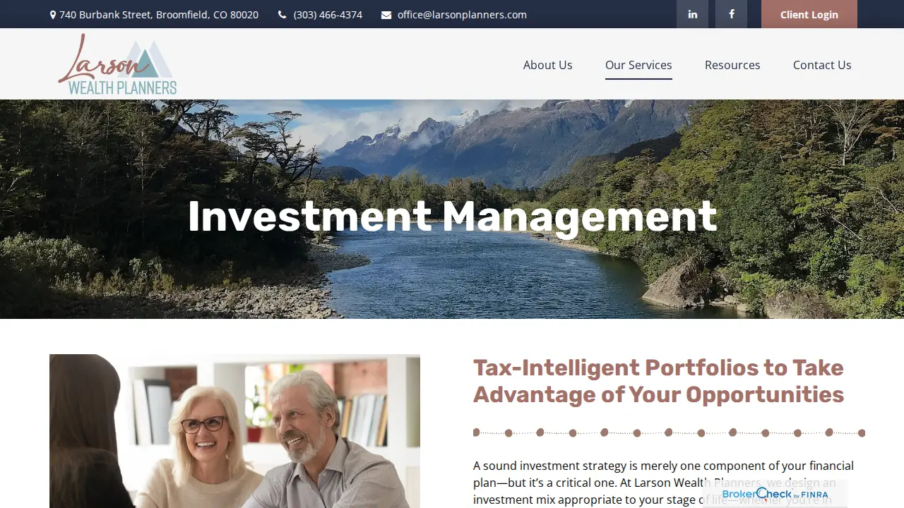 Larson Wealth Planners page