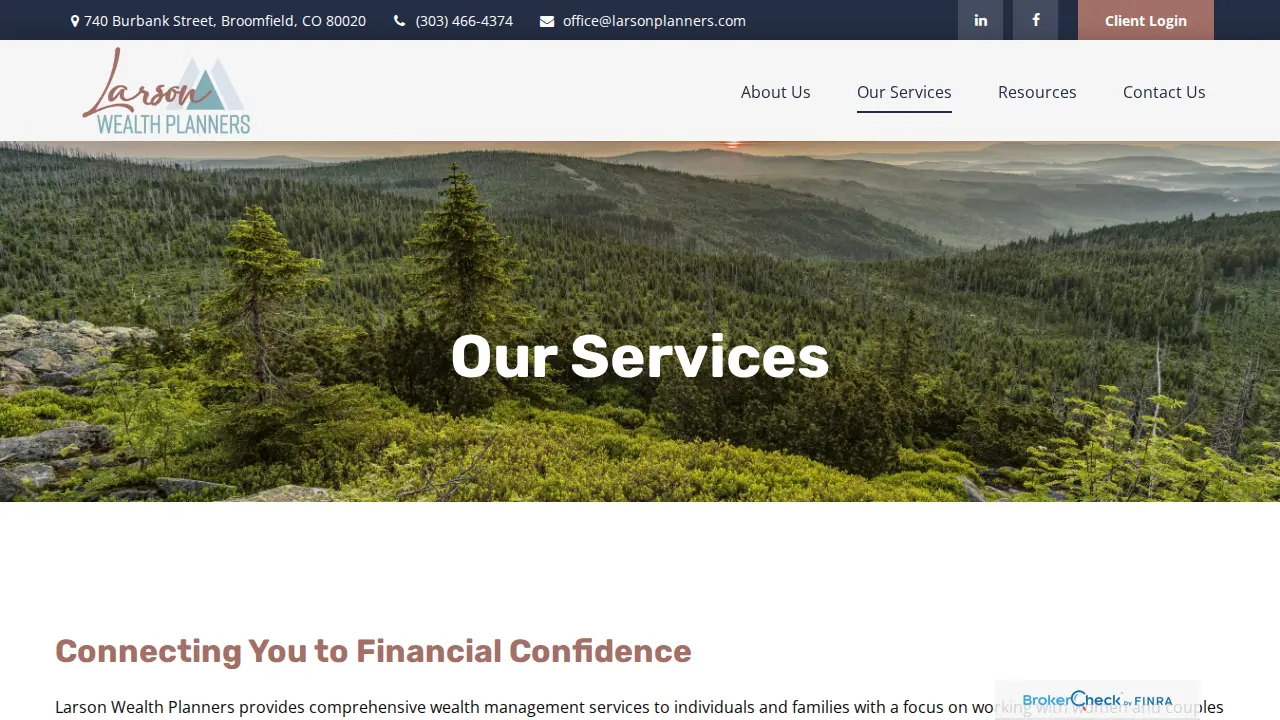 Larson Wealth Planners page