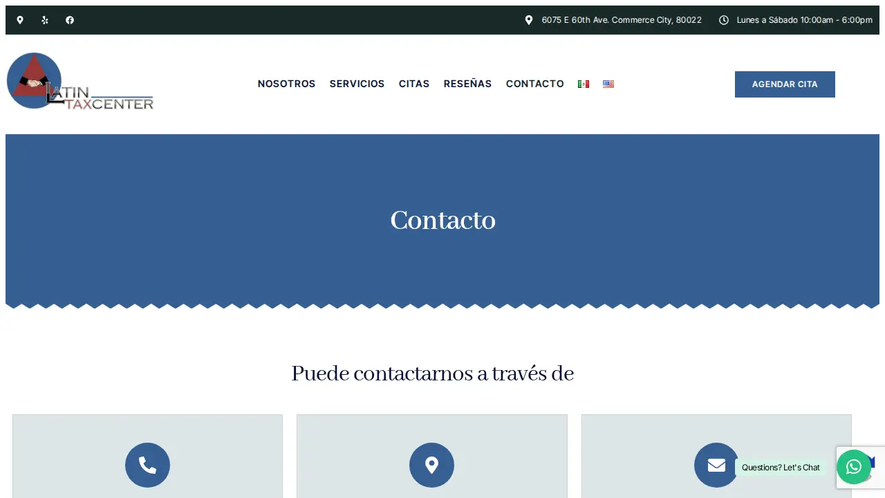 Latin Tax Center page