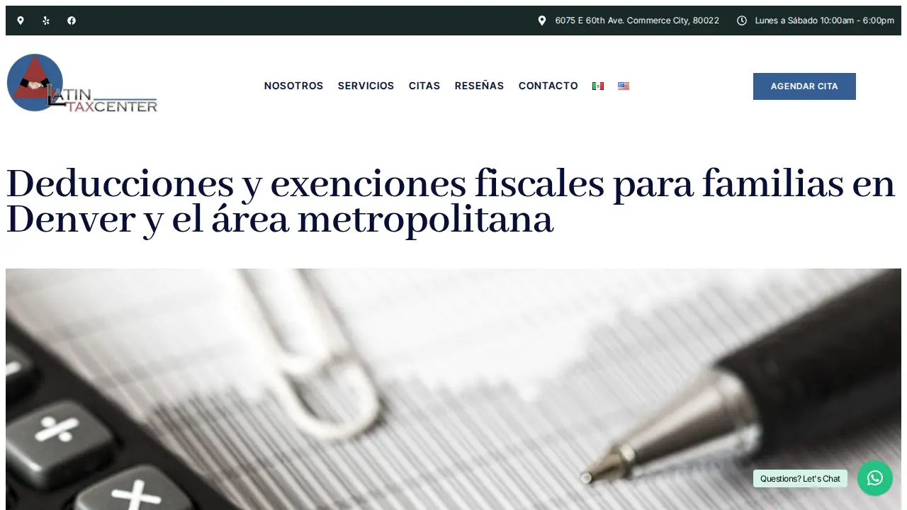 Latin Tax Center page