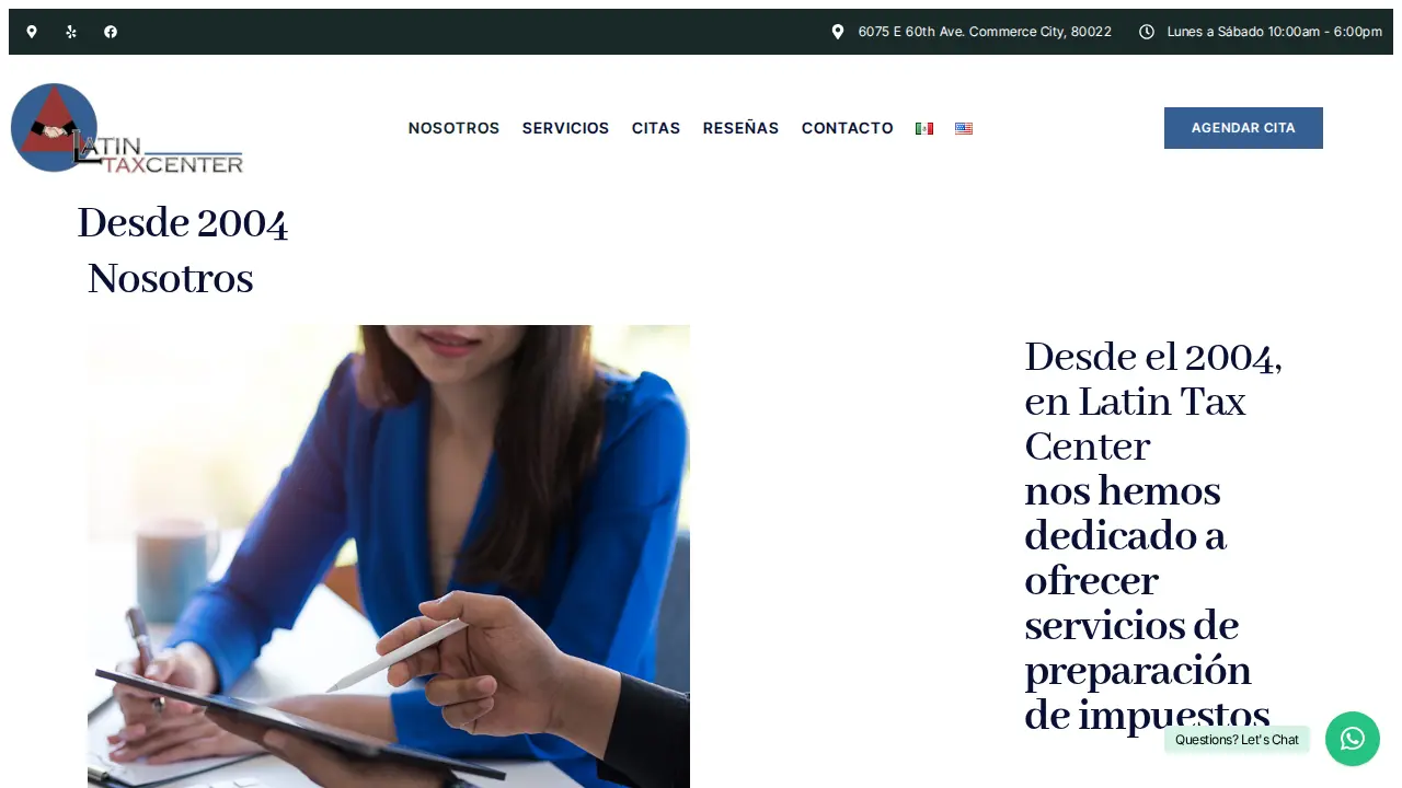 Latin Tax Center page